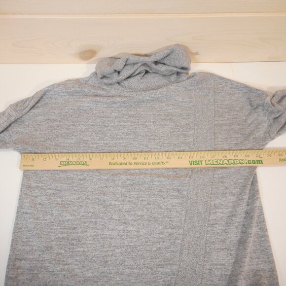 Banana Republic Women's M Gray Heather Turtleneck Sweater Long Sleeve Pullover - Picture 4 of 7